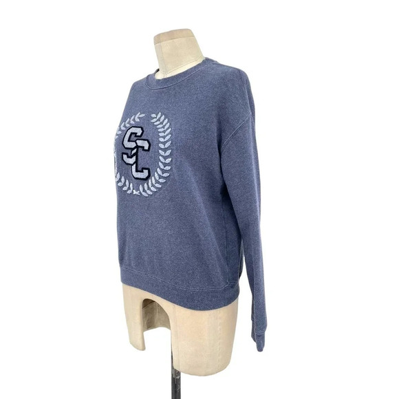 Soul by Soul Cycle University Crewneck Sweatshirt Blue Size‎ Small - Picture 2 of 8